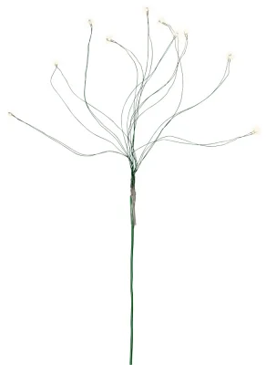 Lichterkette Micro LED Warmweiß 10 Stränge 60 LED Pflanzenbeleuchtung Timer 80cm