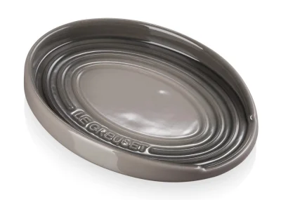 Le Creuset Kochlöffelablage Oval Kochlöffelhalter Steinzeug Flint Grau