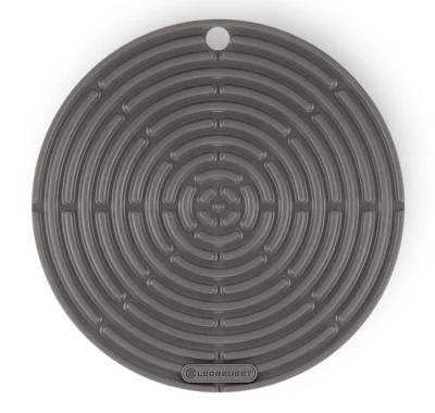 Le Creuset Topflappen Rund Silikon Flint Grau