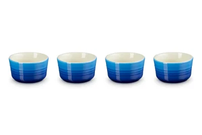 Le Creuset Förmchen 4er-Set Steinzeug Azure Blau 100ml
