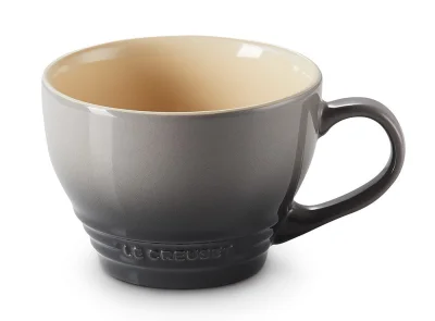 Le Creuset Cappuccino Tasse Steinzeug Flint Grau 400ml