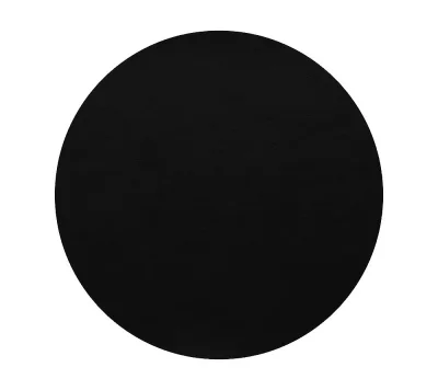 ASA Selection Tischset Rund Schwarz Country Leder-Optik Platzset