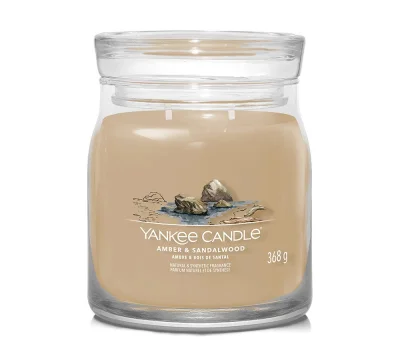 Yankee Candle Duftkerze Signature Amber & Sandalwood 368 g
