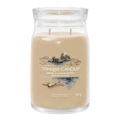 Yankee Candle Duftkerze Signature Amber & Sandalwood 567 g