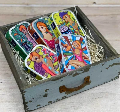 Jahrgangsardinen Geschenkset La Perle des Dieux Lulu 5 exklusive Fischkonserven