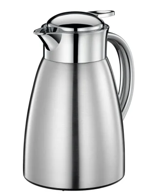 Cilio Isolierkanne TRIEST Silber Doppelwandsystem 1 L