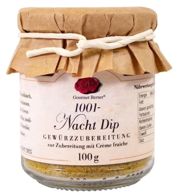 Gourmet Berner 1001-Nacht Dip Gewürzmischung für Créme Fraîche 100g