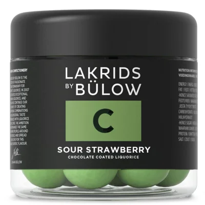 Lakrids by Bülow - C - Sour Strawberry - Schokoladen-Lakritz Small 125 g