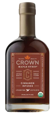 Crown Maple Syrup Cinnamon Infused BIO Ahornsirup mit Zimtstange 375 ml