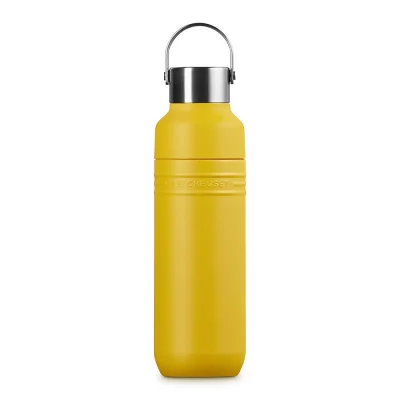 Le Creuset Trinkflasche On The Go Edelstahl Isolierflasche Nectar Gelb 1000 ml
