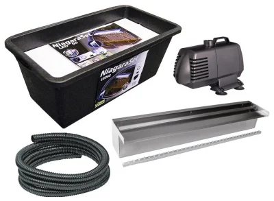 Ubbink Niagara 60 LED SET Wasserfall-Set Edelstahl Beleuchtet