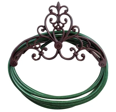 Gartenschlauchhalter Gusseisen Landhaus Antik-Stil Wandschlauchhalter Vintage