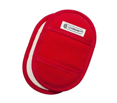 Le Creuset Topf-Griffschutz 2-Stück Textil Kirschrot