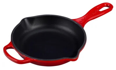 Le Creuset Brat- und Servierpfanne Gusseisen Kirschrot 16cm