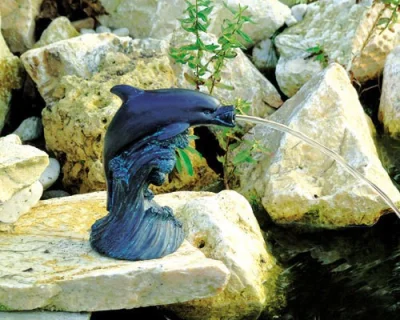 Ubbink Wasserspeier Delfin Antik Optik