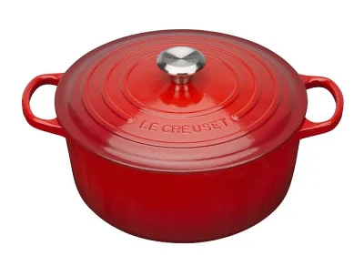 Le Creuset Bräter Signature Rund Gusseisen Kirschrot 28cm